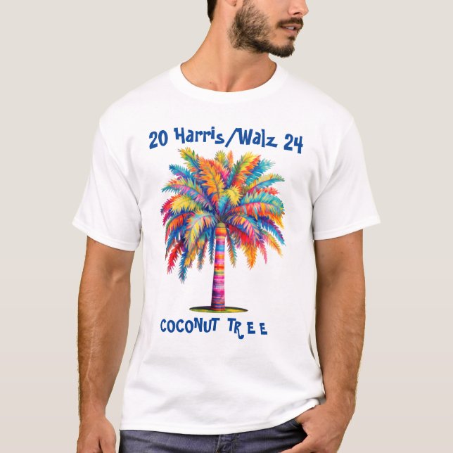 Coconut Tree Harris/Walz  T-Shirt (Front)