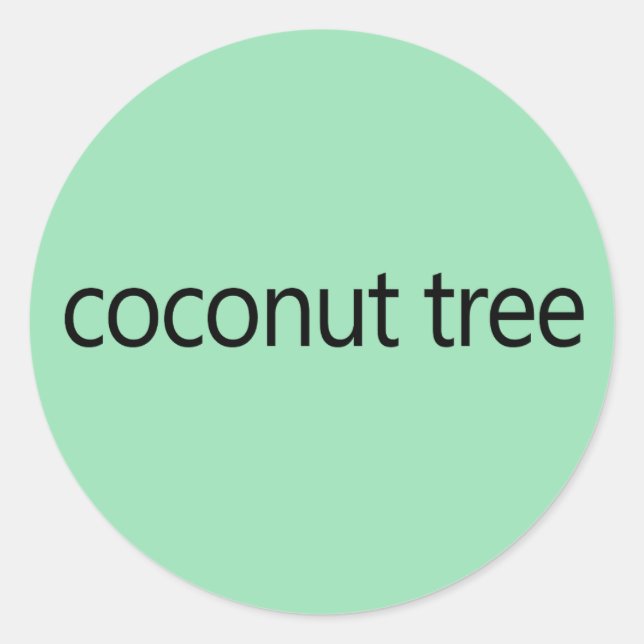 Coconut Tree Kamala Harris Quote 2024 Classic Round Sticker (Front)