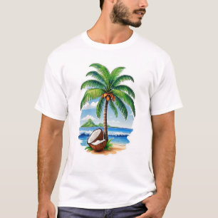 Coconut Tree Tropical Island T-Shirt