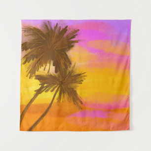 Coconut tree, tropical summer theme. tapestry