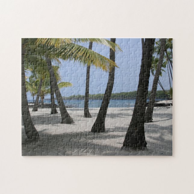 Coconut Trees at Place of Refuge, Hawaii Jigsaw Puzzle (Horizontal)