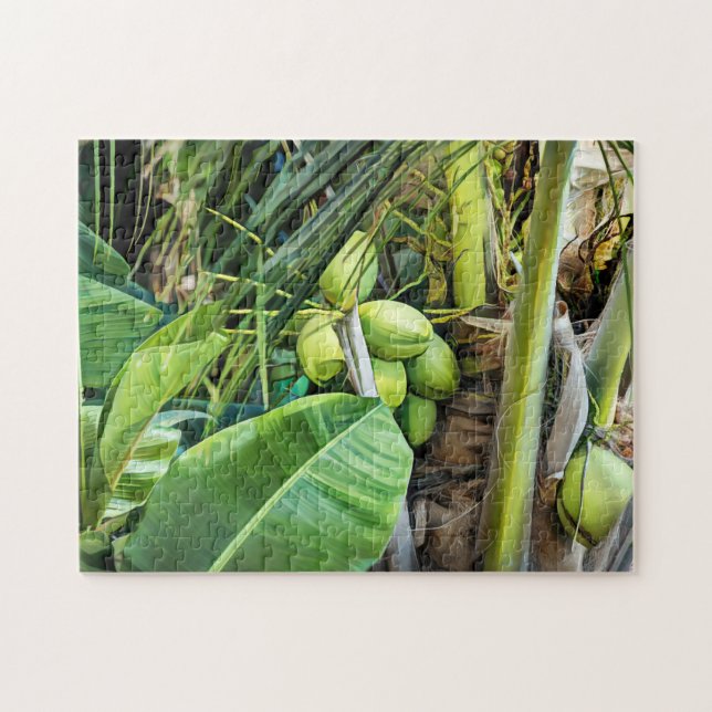 Coconut Trees Tropical Virgin Islands Caribbean Jigsaw Puzzle (Horizontal)