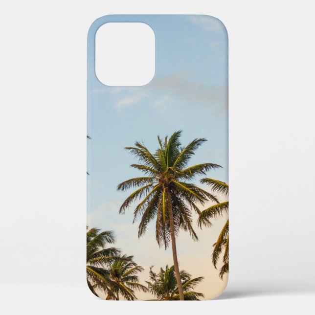 Coconut trees under cloudy sky in the morning Case-Mate iPhone case (Back)