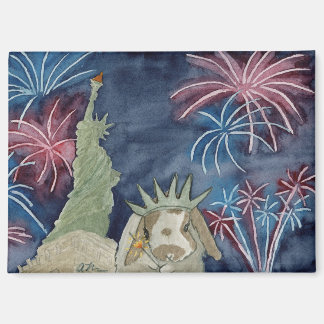 Coconut's Adventures: July Magnet 3.5"x2.5"