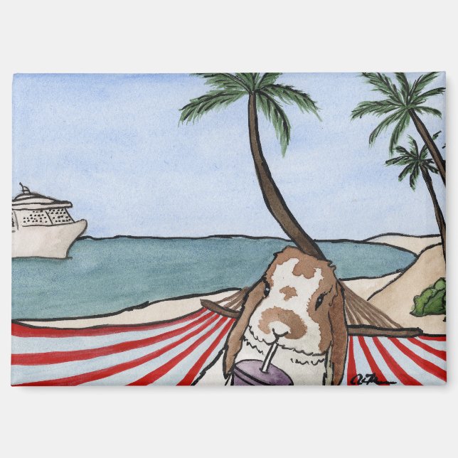 Coconut's Adventures: June Magnet 3.5"x2.5" (Front)