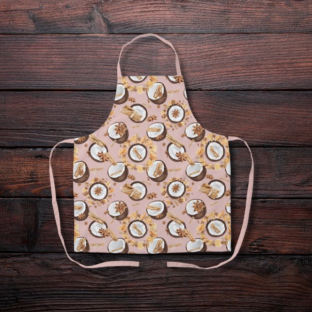 Coconuts and spices pink apron (Creator Uploaded)
