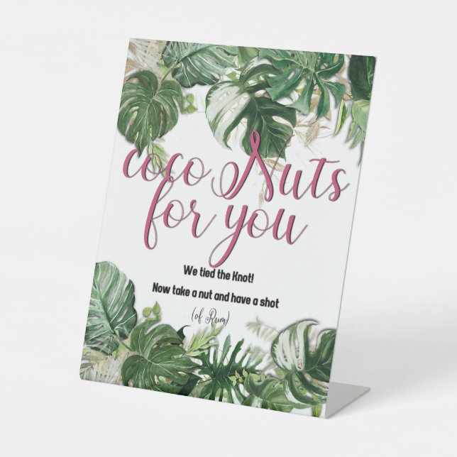 CocoNuts for You Pedestal Sign (Front)
