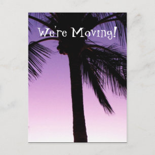 Coconuts in the Wind; Change of Address Announcement Postcard
