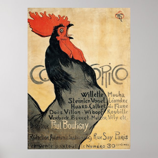 Cocorico - Steinlen Poster (Front)