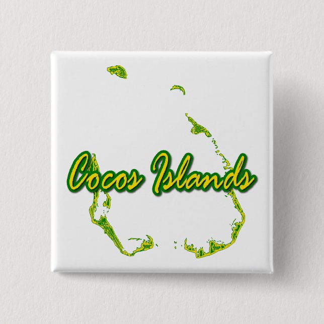 Cocos (Keeling) Islands 15 Cm Square Badge (Front)