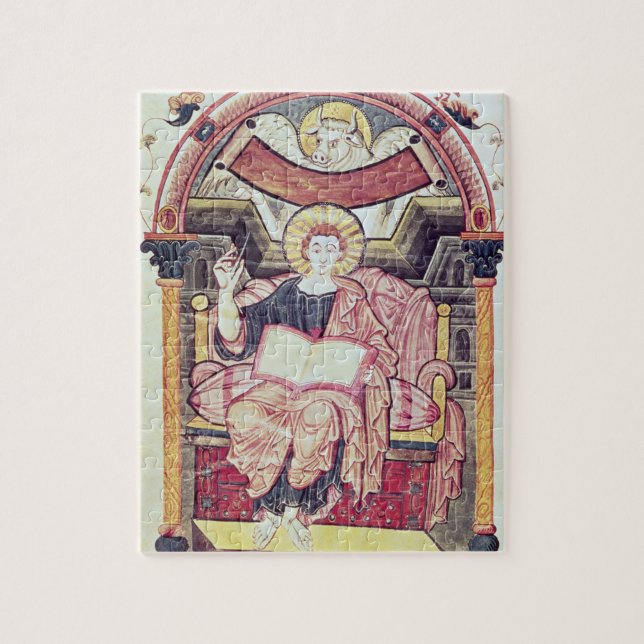 Cod 22. f.85v St. Luke the Evangelist, from Treves Jigsaw Puzzle (Vertical)
