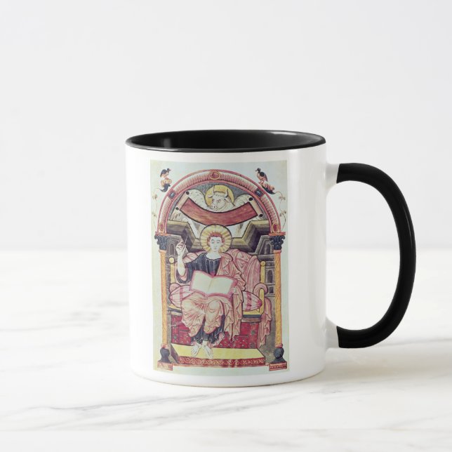 Cod 22. f.85v St. Luke the Evangelist, from Treves Mug (Right)