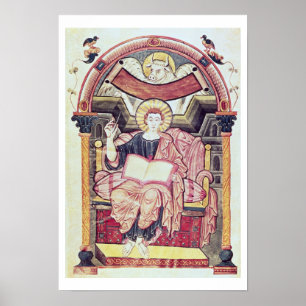Cod 22. f.85v St. Luke the Evangelist, from Treves Poster