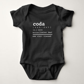 Coda Baby Blessed Definition Baby Bodysuit