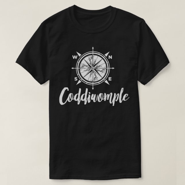 Coddiwomple Compass Travel And Adventure Distresse T-Shirt (Design Front)