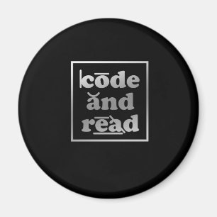 Code And Read Dyslexia Awareness Therapist Graphic Magnet