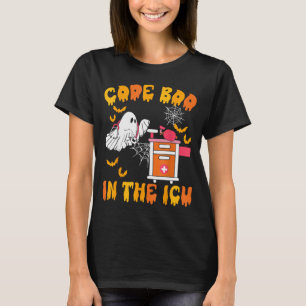 Code Boo In The Icu Ghost Nurse Halloween Soky Sea T-Shirt