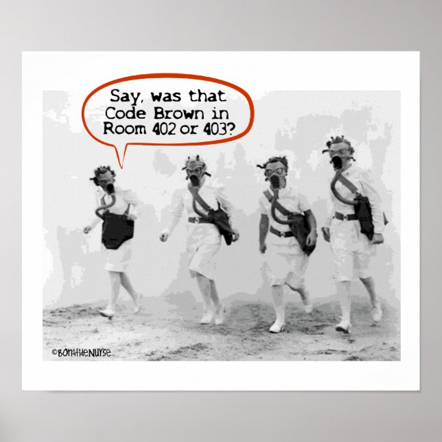 Code Brown for Nurses Poster (Front)