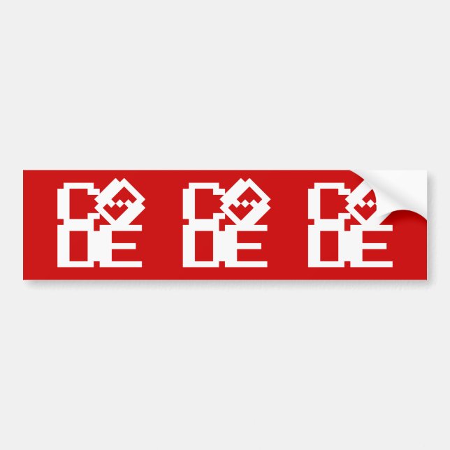 CODE BUMPER STICKER (Front)