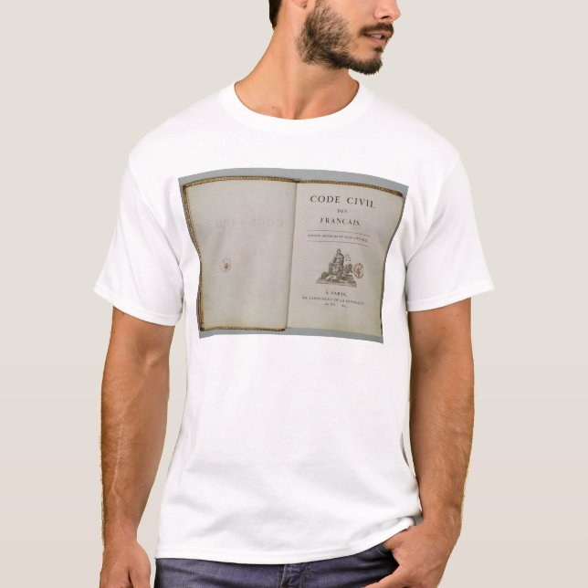 Code Civil, open at the titlepage, 1804 T-Shirt (Front)