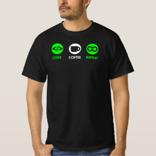 Code Coffee Repeat Programmer's Life T-Shirt