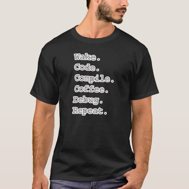 Code Compile Debug T-Shirt (Front)