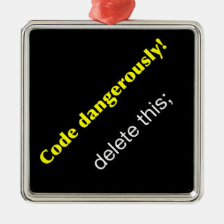 Code Dangerously! Metal Tree Decoration