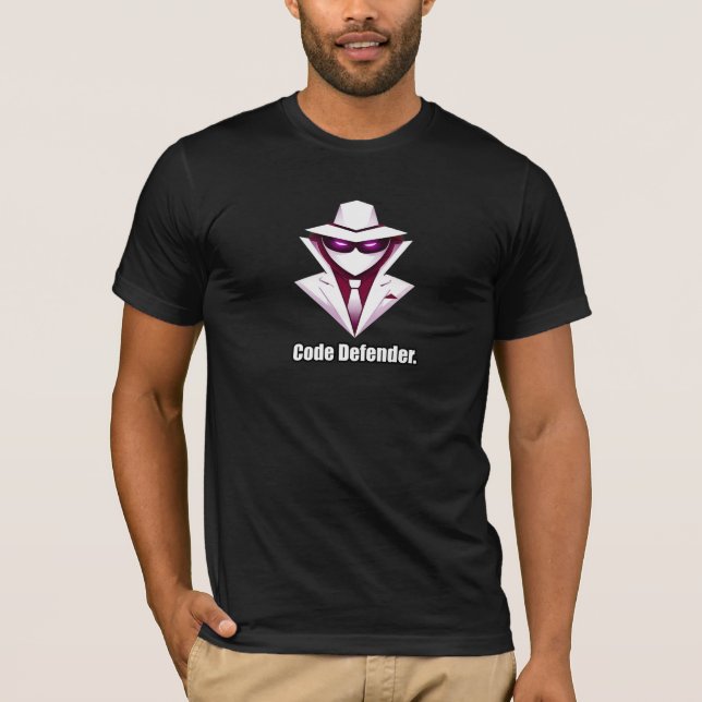 Code Defender Cybersecurity Expert Programmer T-Shirt (Front)