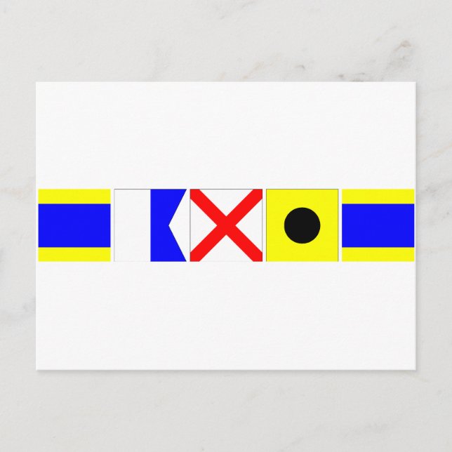 Code Flag David Postcard (Front)