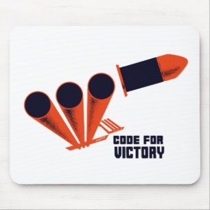 Code For Victory -- WW2 Mouse Pad