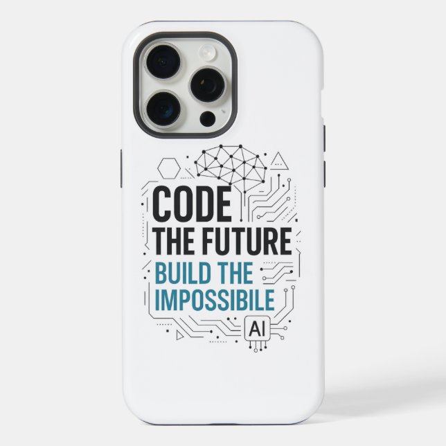 Code Future Build Impossible Case | Tech Cover (Back)