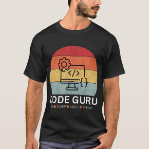 Code Guru - Eat, Sleep, Code, Repeat T-Shirt