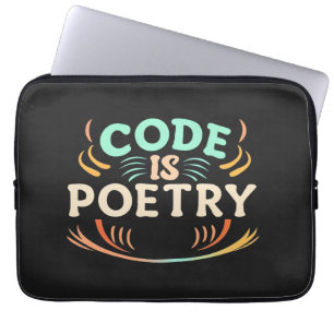 Code Is Poetry: Unleash Your Programmer's Artistry Laptop Sleeve