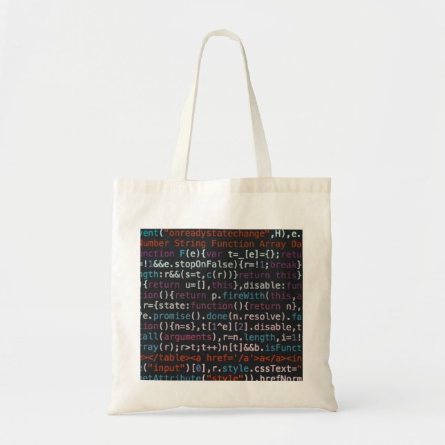 code it tote bag (Front)