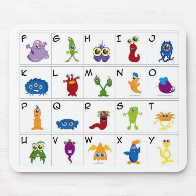 Code Key - Monsters Mouse Pad (Front)