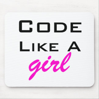 Code Like a Girl Mousepad