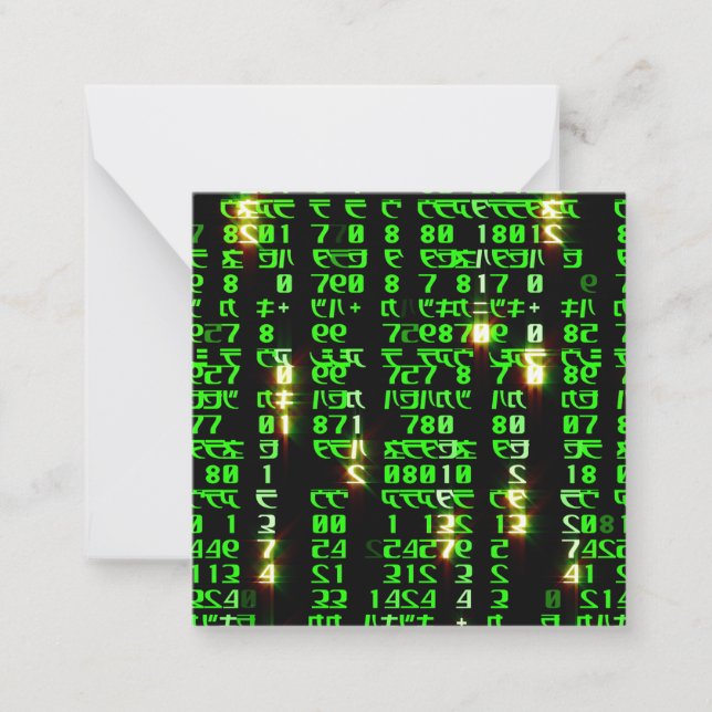 Code matrix card (Front)