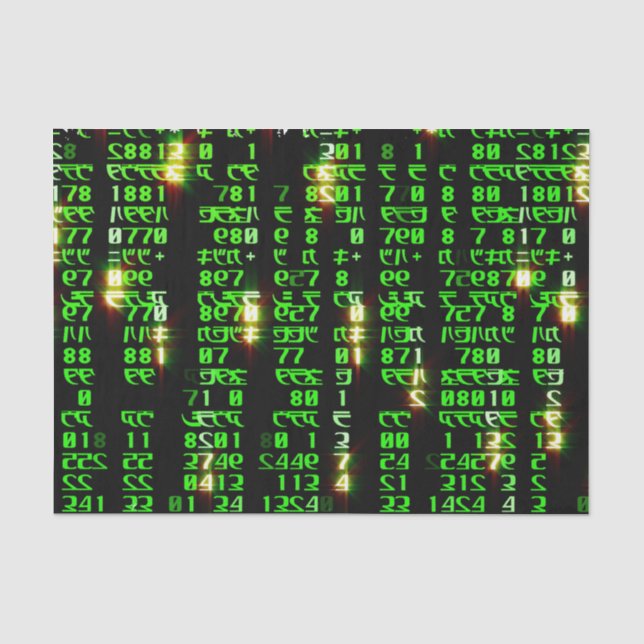 Code matrix tissue paper (Front)