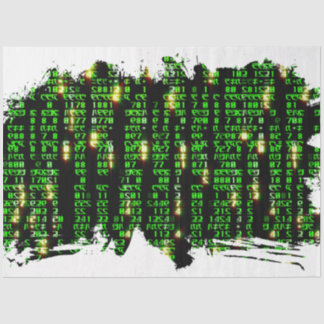 Code matrix tissue paper