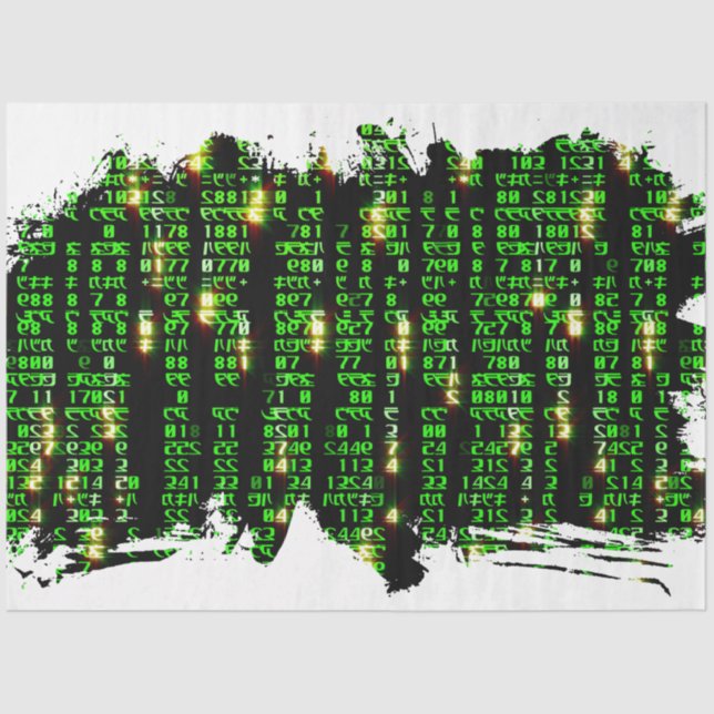 Code matrix tissue paper (Front)