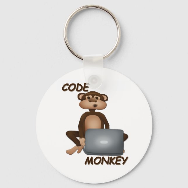 Code Monkey Key Ring (Front)