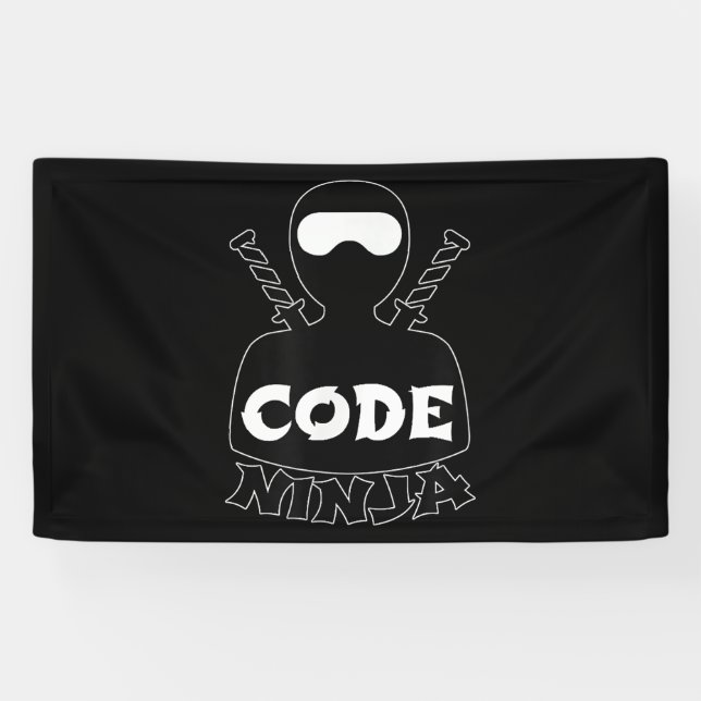 Code Ninja Computer Coding Engineer Funny Lovers Banner (Horizontal)