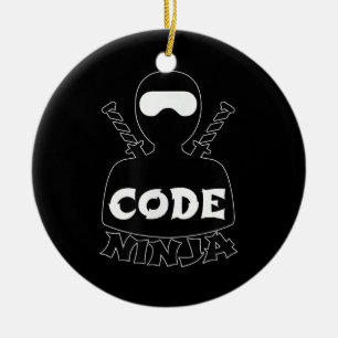 Code Ninja Computer Coding Engineer Funny Lovers Ceramic Ornament