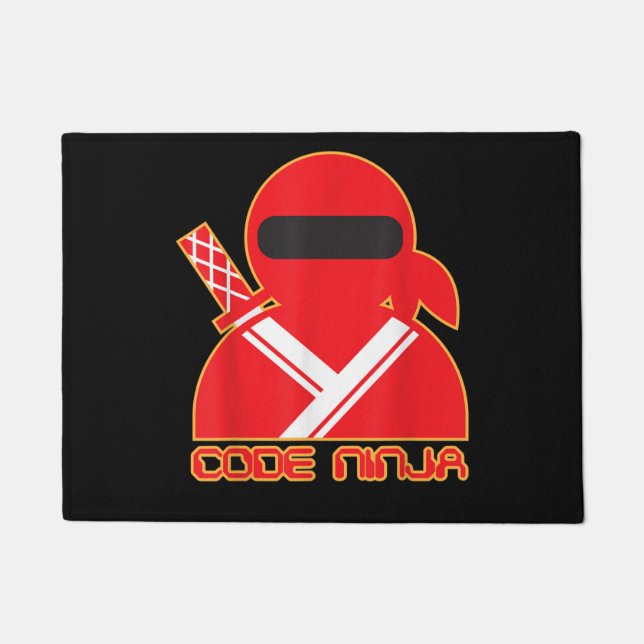 Code Ninja Computer Coding Engineer Funny Lovers Doormat (Front)