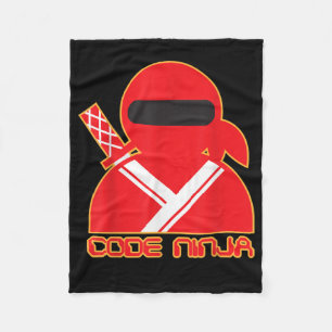 Code Ninja Computer Coding Engineer Funny Lovers Fleece Blanket