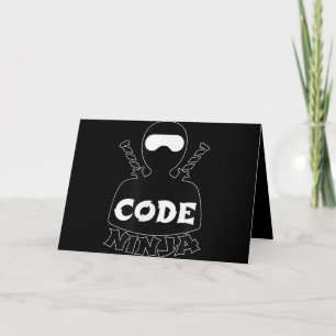 Code Ninja Computer Coding Engineer Funny Lovers Holiday Card