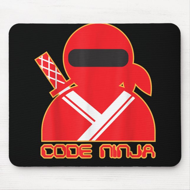 Code Ninja Computer Coding Engineer Funny Lovers Mouse Pad (Front)