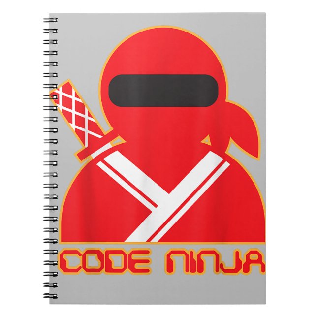 Code Ninja Computer Coding Engineer Funny Lovers Notebook (Front)