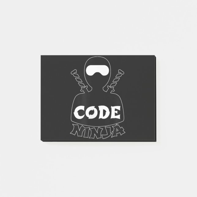 Code Ninja Computer Coding Engineer Funny Lovers Post-it Notes (Front)