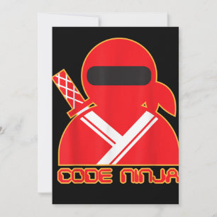 Code Ninja Computer Coding Engineer Funny Lovers Thank You Card